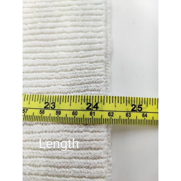 Talbots Women's White Linen Cotton Cable Knit Vest Sweater Size XL - Picture 8 of 8